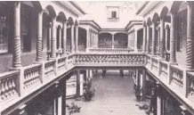  ??  ?? The interior of Club Arcade in 1920, above, and the composite view of Durban Club Place and Smith Street in these 1980s street scenes.