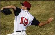  ?? Arkansas Democrat-Gazette/MITCHELL PE MASILUN ?? Travelers starter Andrew Moore struck out 7 and gave up 2 hits in 52/3 innings in Thursday’s 3-1 victory over San Antonio at Dickey-Stephens Park in North Little Rock.