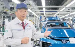  ?? AP ?? Takeshi Uchiyamada, known as ‘the father of the Prius’, believes hydrogen is an ideal, stable fuel for a future low-carbon society.