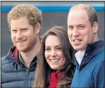  ??  ?? CHARITY: The Royal Foundation was set up by Harry, Kate and William