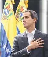  ?? FUENTE EXTERNA ?? Juan Guaidó, opositor al gobierno venezolano.