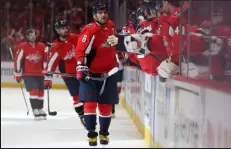  ?? Patrick Smith / Getty Images ?? Alex Ovechkin and the Washington Capitals could take a commanding 3-1 series lead over Florida today.