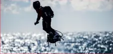  ??  ?? This year, Frank Zapata became the first man to cross the Channel on a hoverboard