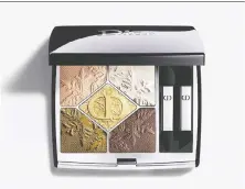  ?? DIOR ?? Makeup artist Ricky Wilson suggests adding gold to your look. The Dior Limited Edition 5 Couleurs Shadow Palette in Golden Snow will help.