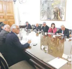  ??  ?? ► El comité político realizado ayer en La Moneda.