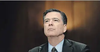 ?? WASHINGTON POST FILE PHOTO ?? Former FBI director James Comey says Trump’s attacks on the FBI is weakening its effectiven­ess.