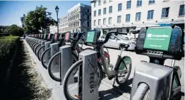  ?? DARIO AYALA/ GAZETTE FILE PHOTO ?? Bixi bicycles: over-hyped, or a source of pride for Montreal?