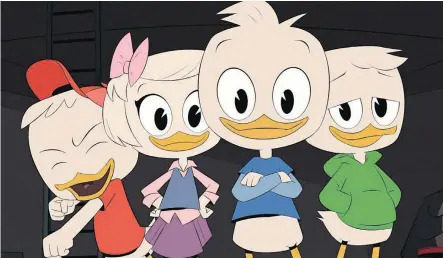  ?? PHOTOS: DISNEY XD ?? A new DuckTales animated series debuts on Disney XD on Sept. 23, with a new TV movie about the fun-loving fowl airing Aug. 12.