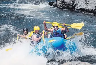  ?? RAFT CALIFORNIA ?? Raft California will take you into the rapids of the South Fork of the American River, an hour east of Sacramento.