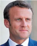  ??  ?? Invitation... Emmanuel Macron