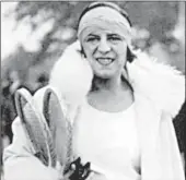  ??  ?? Suzanne Lenglen played the game hard – on and off court.