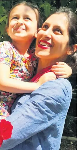  ??  ?? Nazanin Zaghari-Ratcliffe was reunited with her daughter Gabriella last week