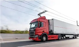  ?? Photograph: Siemens ?? Siemens and Scania have already tested their eHighway systems in Germany, Sweden and the US.