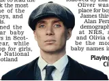  ??  ?? Playing a blinder: Cillian Murphy