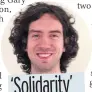  ??  ?? ‘Solidarity’ Gary Lightbody hopes for a unity of voice