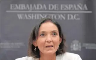  ?? // REUTERS ?? La ministra de Industria, Comercio y Turismo, ayer en Washington