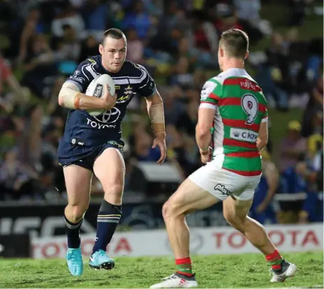  ?? Photo: MICHAEL CHAMBERS ?? VETERAN INFLUENCE: Shaun Fensom, pictured during his time with the North Queensland Cowboys, will line up at lock for the Souths Logan Magpies in Pittsworth.