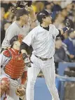  ?? STAFF FILE PHOTO BY MATT WEST ?? BACK IN THE RIVALRY: Aaron Boone, who hit the famous home run to beat the Red Sox in Game 7 of the ALCS in 2003, will be named manager of the Yankees.