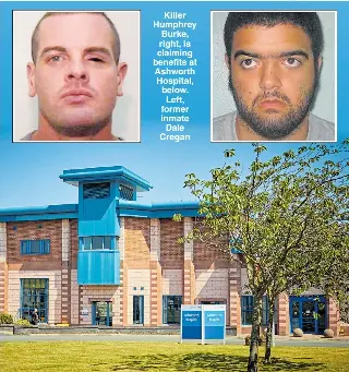 ashworth hospital benefits cregan claiming humphrey inmate burke dale killer former pa alamy below left right raking maximum inmates security