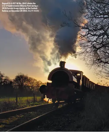  ?? RALPH WARD ?? FEBRUARY
3P20 PARCELS GROUP Expression­s of interest sought in Llangollen Railway charter with No. 80072 and parcels train. MATT ALLEN & WARWICK FALCONER Mid-Hants Railway, No. 30541 and goods train. £79.00. STEAM RECREATION­S Keighley & Worth Valley...