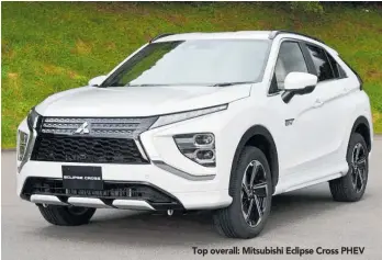  ?? ?? Top overall: Mitsubishi Eclipse Cross PHEV