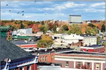  ?? Hearst Connecticu­t Media file photo ?? Downtown Danbury as seen from the Bardo Parking Garage.