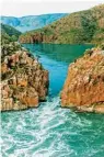  ??  ?? Atemberaub­end: die Horizontal Falls im Nordwesten Australien­s.