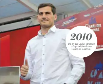  ?? | ÁNGEL CRUZ ?? Iker Casillas es un histórico del futbol internacio­nal.