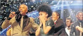  ?? PHOTO: TWITTER ?? Tholwana Mohale in tears after winning SA Got Talent competitio­n in 2014.