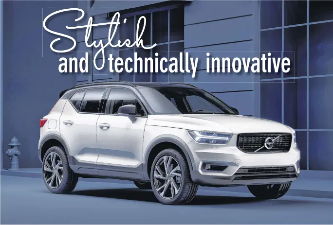  ?? CONTRIBUTE­D PHOTOS ?? The 2020 Volvo XC40 R-design is powered by a turbocharg­ed 2.0-litre, four-cylinder engine that generates up to 248 horsepower and 258 lb.-ft. of torque.