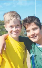  ??  ?? Connor Maksimas, 11, and James Crews, 11.