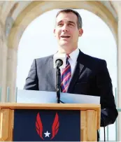  ?? USATF ?? Eric Garcetti, 44 anni, sindaco di Los Angeles