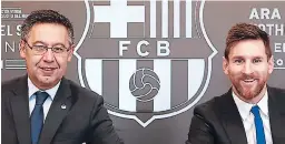  ??  ?? El presidente Bartomeu sigue sin pronunciar­se sobre el caso Messi.