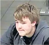  ??  ?? ●●A CCTV image of a man British Transport Police want to speak to regarding the attack