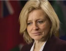  ?? CHRIS YOUNG/THE CANADIAN PRESS ?? Alberta Premier Rachel Notley said opposition was “short-sighted.”