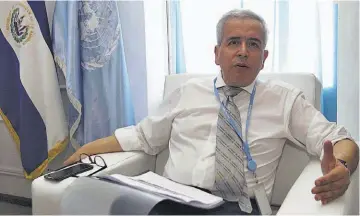  ??  ?? Diego Recalde, representa­nte de la FAO para El Salvador.