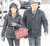  ?? PHOTOS: COLIN O RIORDAN/ COLLINS ?? Affair: Mary Lowry, above; and, left, Imelda and Patrick Quirke outside court.