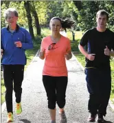  ??  ?? ABOVE RIGHT: Michael Bowler, Claire O’Sullivan and Sean Houlihan all the way up from Cahersivee­n to experience Listowel at its finest.