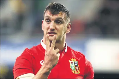  ?? Picture: Getty Images ?? TAKE TWO. The British and Irish Lions have recalled captain and flanker Sam Warburton to their starting line-up for the second Test against the All Blacks in Wellington tomorrow.