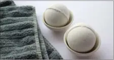  ?? MIRAI CLINICAL VIA AP ?? This undated photo provided by Mirai Clinical shows their CBD bath bombs. These aren’t your ordinary bath bombs. They’re infused with CBD oil, Epsom salts, kaolin clay to soothe achy muscles after a grueling CrossFit workout.