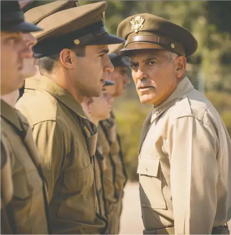  ?? HULU ?? Catch-22 executive producer and director George Clooney has a small role in the series, which focuses on wartime pilots who fear for their lives.