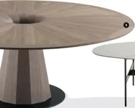  ??  ?? 1 1. Fuji table from Porada 2. B&B Italia’s Formiche collection by Piero Lissoni 3. Molteni&c Belsize coffee table