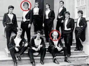  ??  ?? The Class of ’87: Buller men David Cameron and Boris Johnson, both circled
