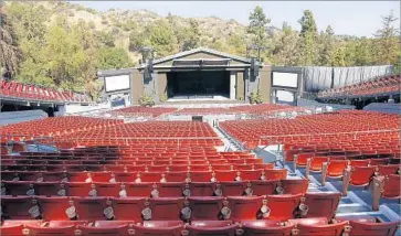  ?? Al Seib Los Angeles Times ?? IN AN ANNOUNCEME­NT, Bernie Sanders’ campaign said “interferen­ce from a local Los Angeles city councilman” forced staffers to relocate a get-out-the-vote concert initially planned at the Greek Theatre.