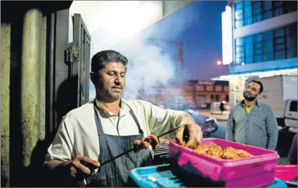  ?? Photos: Delwyn Verasamy and Troy Enekvist ?? Mixed masala: Amanat Ali (above) says his restaurant­s in Fordsburg, Johannesbu­rg, have a loyal customer base but he has had to raise the price of items on his menus. Henry Igbinoba (top left) has decided to not raise his prices – for now. Happyness...