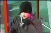  ?? SUBMITTED PHOTO ?? Police are seeking this man in connection with an armed robbery of a T-Mobile store in Thornbury Township.