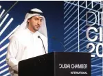  ?? UAE Ministry of Economy, addressing the Diplomatic Circle Dinner 2022. ?? Abdul Aziz Al Ghurair, chairman of Dubai Chambers; and Juma Mohammed Al Kait, assistant undersecre­tary for Internatio­nal Trade Sector —