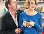  ??  ?? ANARCHY Lee Mack and Sally Bretton