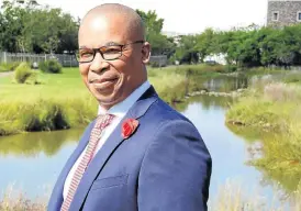  ?? /Lesley Stones ?? Long journey: Dr Kgaogelo Legodi establishe­d the Advanced Soweto Eye Hospital and hopes to make it a training centre. He says there are only about 30 black ophthalmol­ogists in SA.