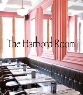  ??  ?? The Harbord Room